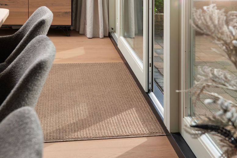 Hamat Lima 512 Wasbare Droogloopmat 67 X 120 Cm | Design Deurmat Berber Zwart Sfeerfoto